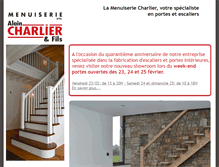 Tablet Screenshot of menuiseriecharlier.be